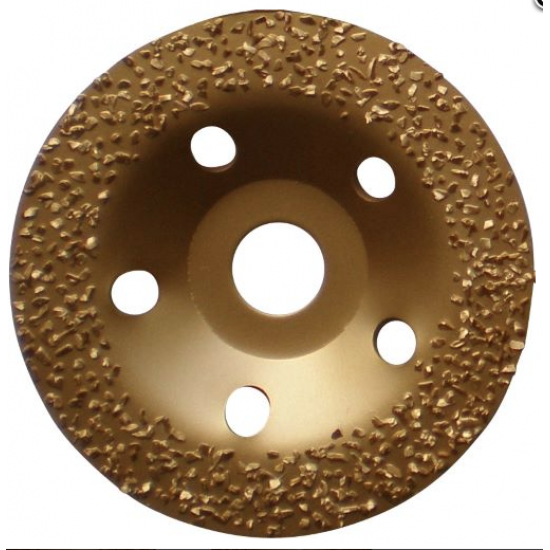 Carbide Grinding Cup Wheel HEINE, 125mm x 22.23mm, P12