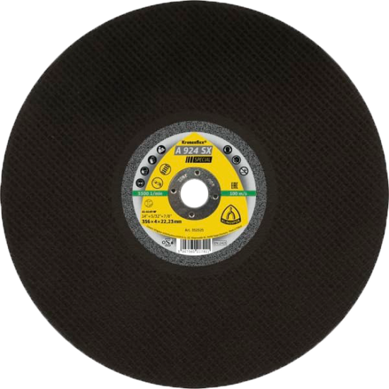 Disks sliežu griešanai Klingspor A924SX, 305x3.5x22.23mm