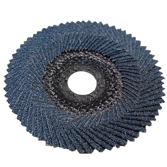 Speciālais slīpo lokšņu lapiņdisks L115, 115mm, AlZir, P40