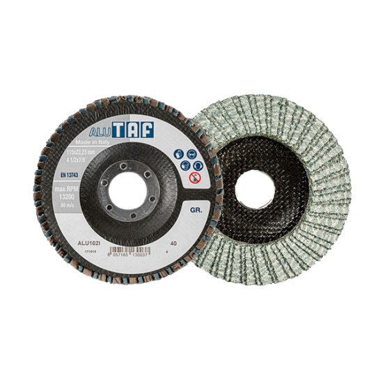 TAF lapiņdisks alumīnija apstrādei ALU104I , 125mm, P40